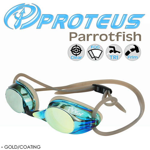 PROTEUS Parhappy go sogorotfish 專業選手型鍍銀泳鏡