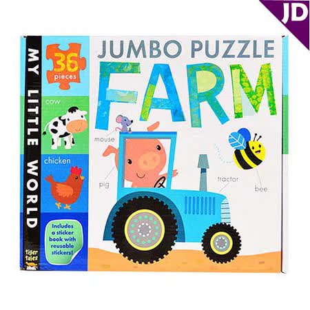 【勸敗】gohappy【英國Caterpillar原文童書】我的小世界-地板大拼圖-農場 Jumbo Puzzle-Farm好用嗎台中 金 愛 買