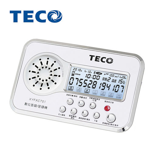 TECO 東元數位答錄密錄機 XYFXC701