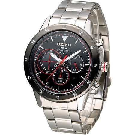 【網購】gohappy 購物網SEIKO Criteria 極速競賽太陽能計時腕錶 V175-0DA0R SSC329P1效果中 友 百貨 公司