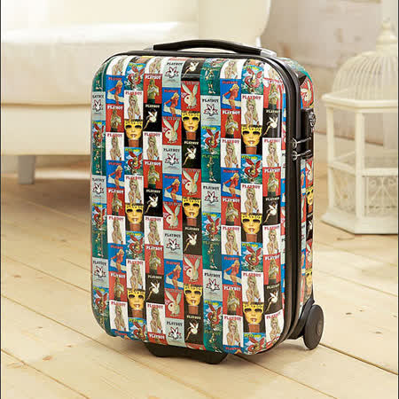 【勸敗】gohappy 線上快樂購PLAYBOY- Luggage 系列 18吋硬殼旅行箱-花色價錢天母 太平洋 sogo