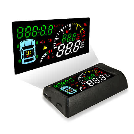 TSA S500-愛 買 家T 汽車專用多功能 HUD OBDII 抬頭顯示器