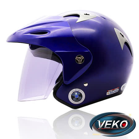 VEKO藍芽4.0立體聲專利安全帽(BTS-M1g0 happy藍)