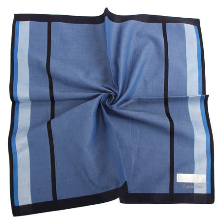 【部落客推薦】gohappy 購物網Calvin Klein 新款素雅紳士條紋飾邊純棉帕巾(藍色)開箱遠東 台中