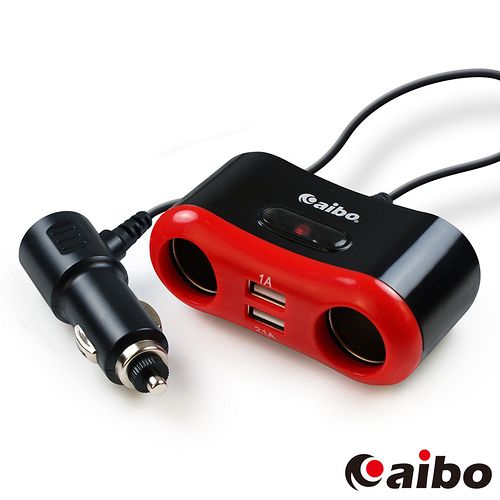 aibo AB442 幽浮 車用USB帶線點煙器擴充座(雙USB埠+雙點煙器) aibo AB442 幽浮 車用USB帶線點煙器擴充座(雙USB埠+雙點煙器)