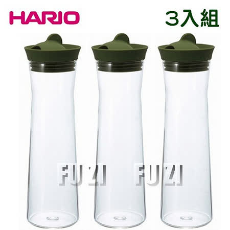 【勸敗】gohappy【HARIO】日本製 玻璃熱冷水壺 1000ml-綠色-3入組效果基隆 愛 買 美食