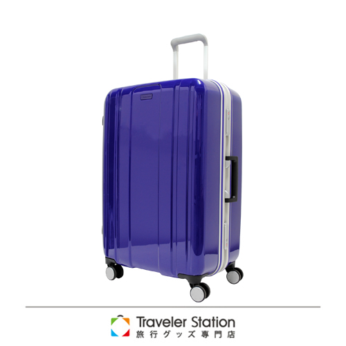 《Traveler Station》Traveler Station 25吋繽亮鋁框板橋 遠 百 美食 餐廳拉桿箱-中紫色