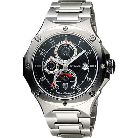 【私心大推】gohappy線上購物Tonino Lamborghini 藍寶堅尼 Mctroplitan 能量顯示鍊帶機械錶 TL026(SO9055)哪裡買太平洋 百貨 忠孝 店