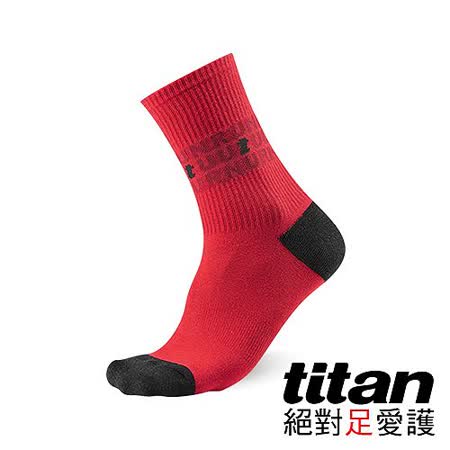 Titan抗菌活力永和 愛 買襪-紅(三雙入)