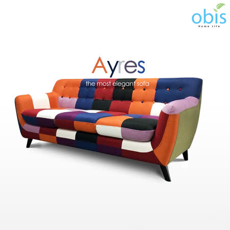 【好物推薦】gohappy【Obis】Ayres 現代風拼色設計獨立筒三人布沙發效果如何大 遠 百 台中 店
