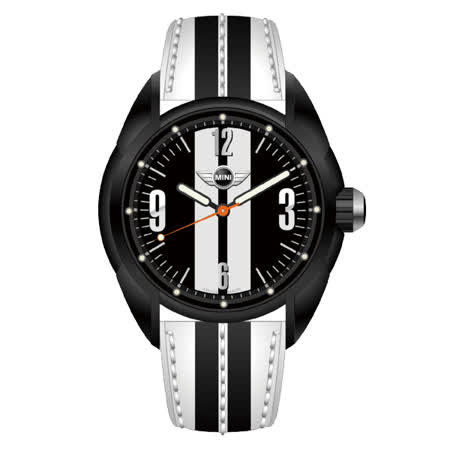 【好物推薦】gohappy線上購物MINI Swiss Watches 雷霆奔馳 原創設計腕錶(黑白/38mm) MINI-81效果桃園 愛 買 電話