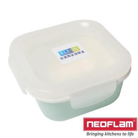 【好物分享】gohappy 線上快樂購韓國Neoflam-陶瓷正方型保鮮盒(翠綠色)680ml價格板橋 中 本 遠東