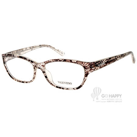 【網購】gohappy 購物網VALENTINO眼鏡 蕾絲格紋女款(格紋透白) #VA2606 C108價錢愛 買點 數