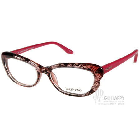【好物分享】gohappy 購物網VALENTINO眼鏡 蕾絲格紋小框女款(格紋透紅-紅) #VA2654 C524推薦遠東 百