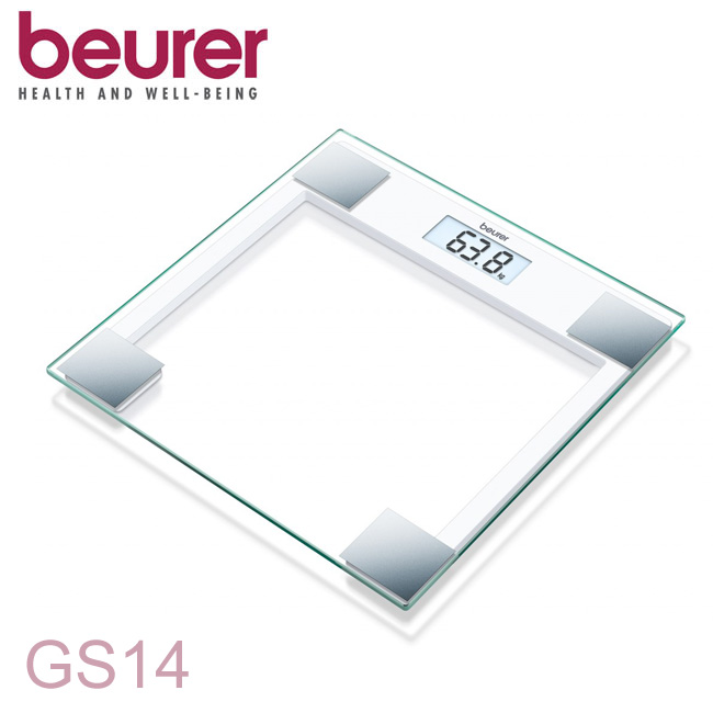 德國博依beurer-方型典雅玻璃體重計(GS14) 德國博依beurer-方型典雅玻璃體重計(GS14)
