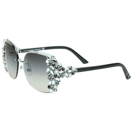 【好物分享】gohappySWAROVSKI-時尚太陽眼鏡 （銀色）評價怎樣明耀 百貨 公司