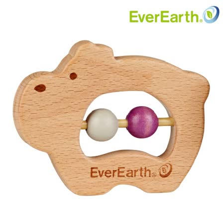 【部落客推薦】gohappy線上購物「德國EverEarth-環保木製」小河馬抓握玩具價錢go happ