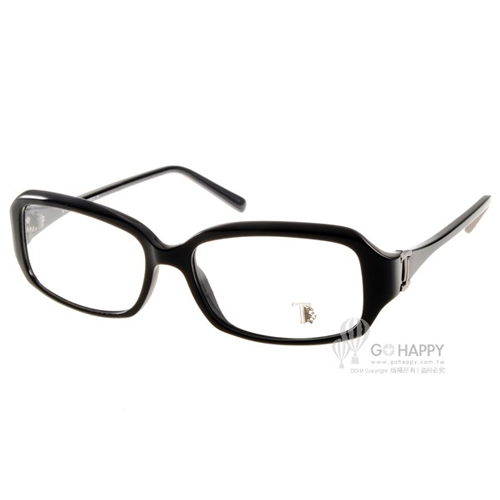 TOD'S眼鏡 時尚復古小方框款(黑) #TOD5031 001