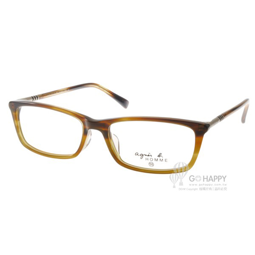 agnes b.眼鏡 簡約百搭款(亮琥珀) #AB7021 BRA agnes b.眼鏡 簡約百搭款(亮琥珀) #AB7021 BRA
