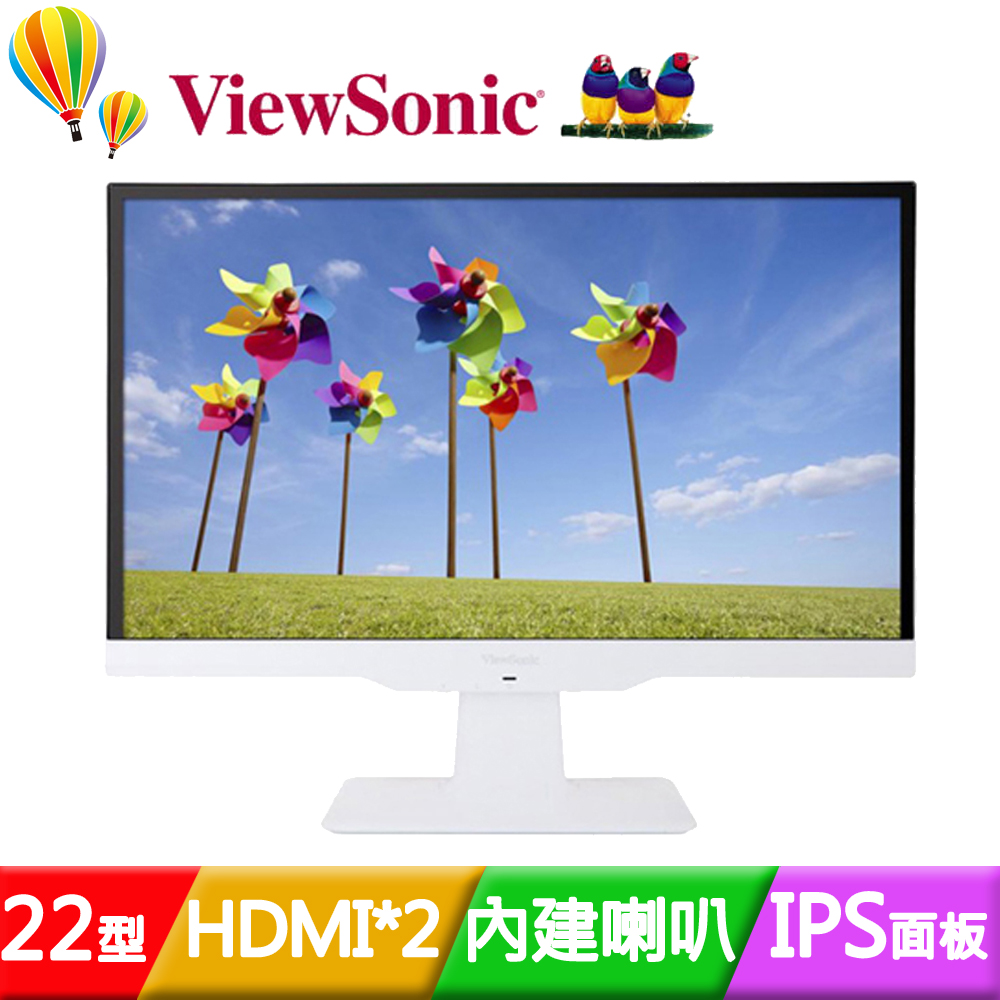 ViewSonic 優派 VX2263Smhl-W 22吋22吋IPS雙HDMI液晶螢幕