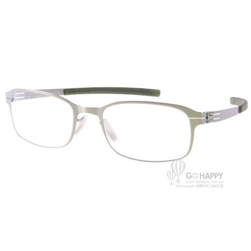 Ic! Berlin眼鏡 薄鋼工藝(銀-橄欖綠) #133 AM DACHSBAU ELECTRIC LIGHT OLIVE Ic! Berlin眼鏡 薄鋼工藝(銀-橄欖綠) #133 AM DACHSBAU ELECTRIC LIGHT OLIVE