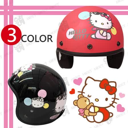 Hello Kitty│可愛點點│凱蒂貓│復古騎士安全帽買 愛│三麗鷗正版授權│貓迷最愛