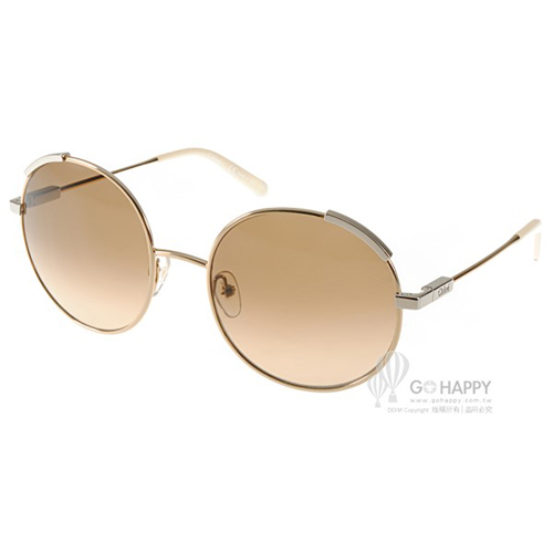 CHLOE太陽眼鏡 別緻典雅圓框款(金-乳白) #CL117S 745