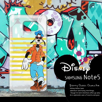 迪士尼授權正版 Samsung Galaxy Note 5 N9208 街頭系列透明軟式手機殼(帥氣高飛)