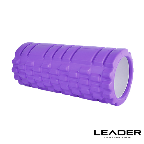 【Leaders0g0 百貨 X】專業塑身美體瑜珈棒.滾筒.按摩輪(紫色)