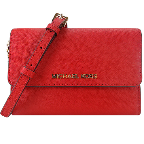 MICHAEL KORS 經典防刮翻蓋斜背包(椒紅) MICHAEL KORS 經典防刮翻蓋斜背包(椒紅)