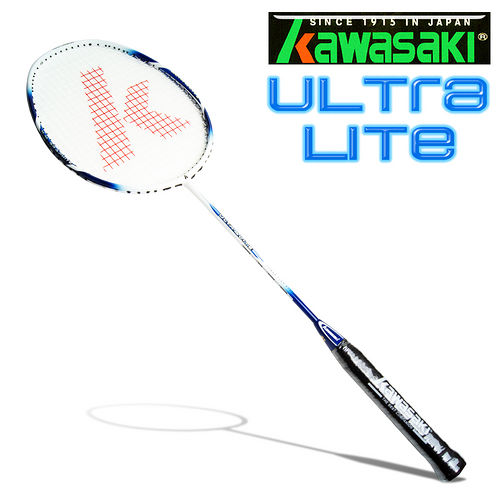 Kawasaki台中 大 遠 百貨 Ultra LITE 奈米碳纖維超輕羽球拍(藍)
