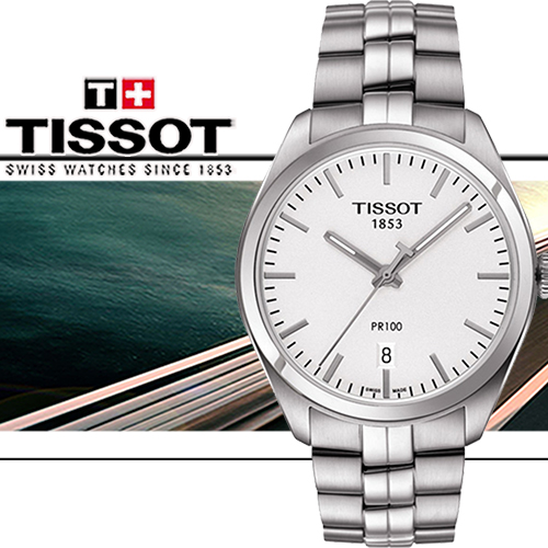 TISSOT PR100 簡約時尚大三針石英男用腕錶-38mm／T1014101103100