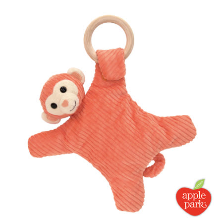 【私心大推】gohappy 購物網美國 Apple Park 有機棉奶嘴安撫玩偶 - 橘色小猴效果如何大 遠 百 桃園
