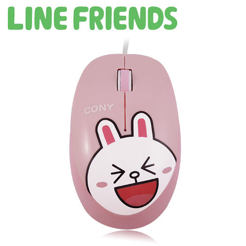 【優惠首選】LINE FRIENDS 經典造型光學滑鼠-兔兔(LN-L02)