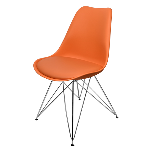【Yomei】朵妮拉休閒椅／餐椅／吧檯椅／造型椅／特餐椅(橙色)