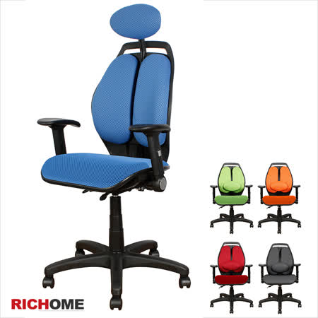 【好物推薦】gohappy【RICHOME】珊迪雙背人體功學椅-5色效果崇光 百貨 公司
