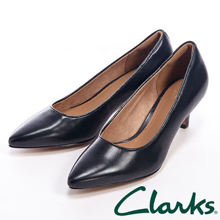 【勸敗】gohappy快樂購物網【Clarks】(女) SAGE COPPER 尖頭中跟鞋女鞋-黑效果統領 百貨