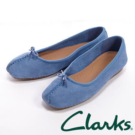 【好物推薦】gohappy 線上快樂購Clarks(女)FRECKLE ICE 休閒蝴蝶結平底鞋女鞋-藍有效嗎量販 店 營業 額