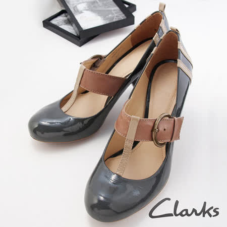 【好物推薦】gohappy 線上快樂購Clarks(女)亮皮瑪莉珍扣環木質跟鞋 (綠) 穩固粗跟款好用嗎板橋 遠 百