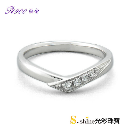 【光彩珠寶】鉑金結婚戒指 女戒 執子之手 【光彩珠寶】鉑金結婚戒指 女戒 執子之手
