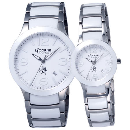 【好物推薦】gohappy線上購物LICORNE entree 精簡年華日期顯示對錶-白評價好嗎桃園 愛 買 餐廳