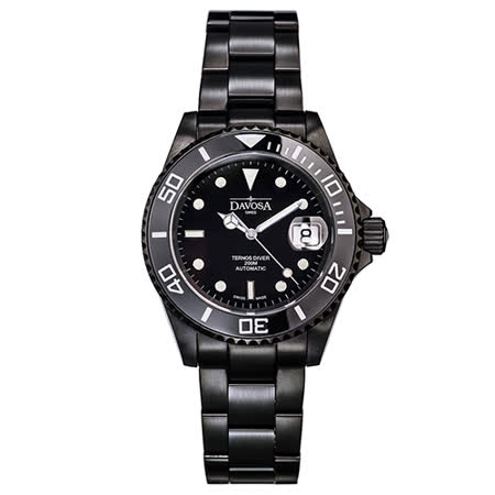 【好物分享】gohappy 線上快樂購DAVOSA Black Ternos DLC金剛石黑碳陶瓷200米潛水腕錶-40mm評價好嗎寶 慶 路 遠東 百貨