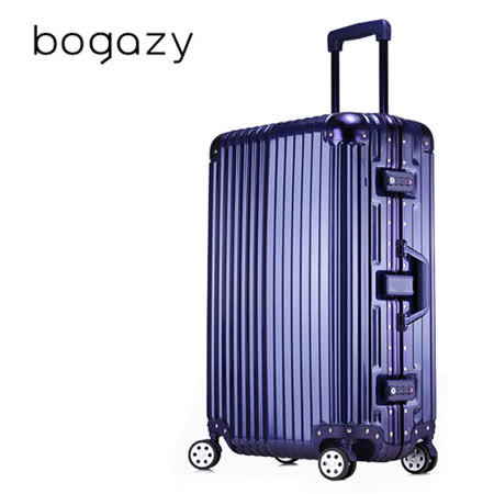 【Bo新光 三越 新竹gazy】迷幻森林 29吋鋁框PC鏡面行李箱(時尚藍)