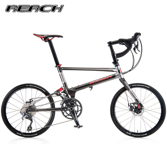 REACH R20 前後避震碟煞縱向折疊20速彎把鋁合金單車-奔馳灰 REACH R20 前後避震碟煞縱向折疊20速彎把鋁合金單車-奔馳灰