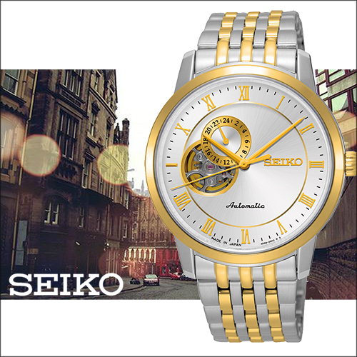 SEIKO Presage 開芯系列24小時機械男用腕錶-39mm／4R39-00M0KS(SSA272J1)