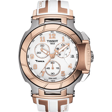 【私心大推】gohappy 線上快樂購TISSOT T-RACE 極速計時腕錶-玫瑰金/45mm T0484172701200評價愛 買 中港