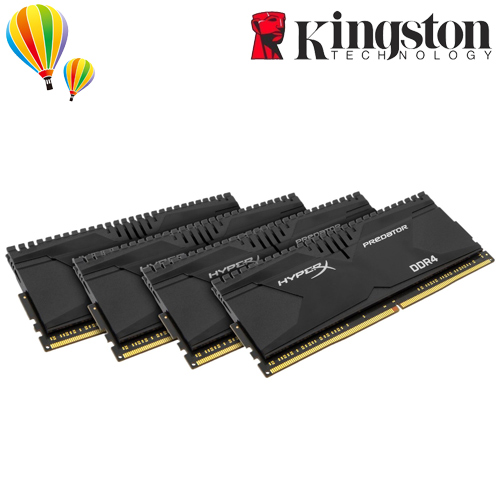 金士頓 HyperX Predator HX428C14PB2K4/16 (2800MHZ/4GB*4) DDR4 超頻記憶體 金士頓 HyperX Predator HX428C14PB2K4/16 (2800MHZ/4GB*4) DDR4 超頻記憶體