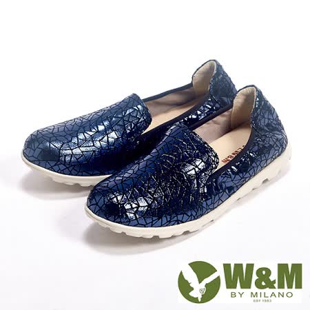 【網購】gohappy線上購物W&M (女) BOUNCE系列 幾何圖形金屬感休閒女鞋-藍推薦三立 愛 買 客