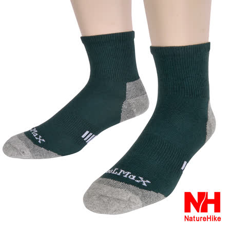 【Naturehike】舒適型戶外機能亞 東 電子襪 健行襪 登山襪 (男款)-深綠