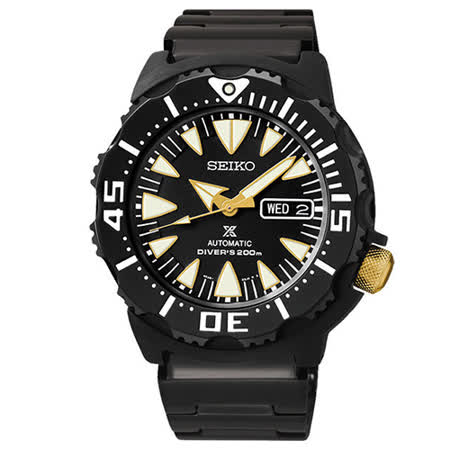 【好物推薦】gohappy 購物網SEIKO Prospex 深海潛龍200米機械腕錶-IP黑 4R36-01J0K(SPR583J1)開箱happy go 購物 金